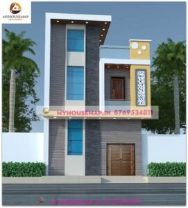 House Front Design Duplex Elevation