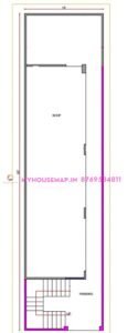 15×60 ft commercial house plan