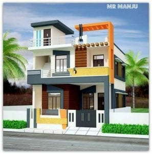 25*40 house elevation design