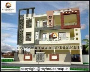 3 floor house elevation designs