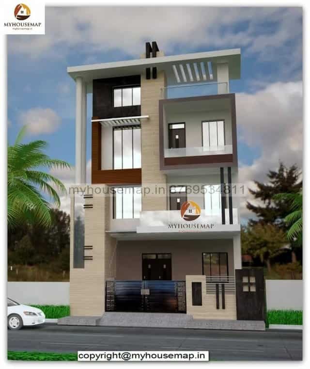 elevation designs for 3 floors building 30x40