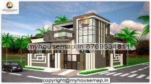 front elevation for single floor house