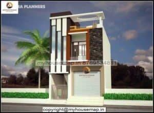 front elevation of small house