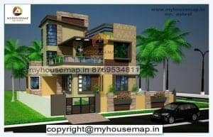 house elevation colour combination