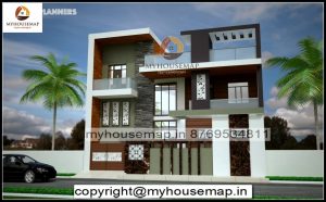 indian house elevation color combinations