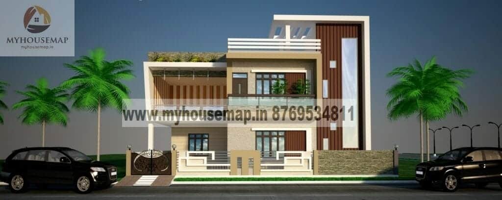 front elevation of house in india