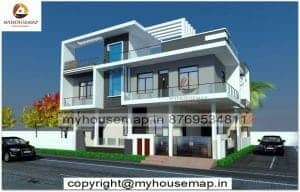 3d bungalow elevation