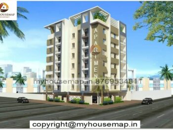 image of apartment front elevation modern style and simple with perfect color theme design