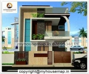 front elevation modern house