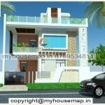 Modern home design front 2 floor