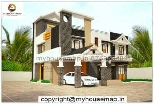 house front elevation tiles