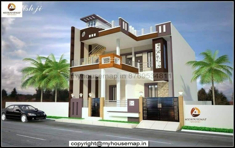 modern house front elevation