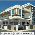 Modern two floor elevation design g+1