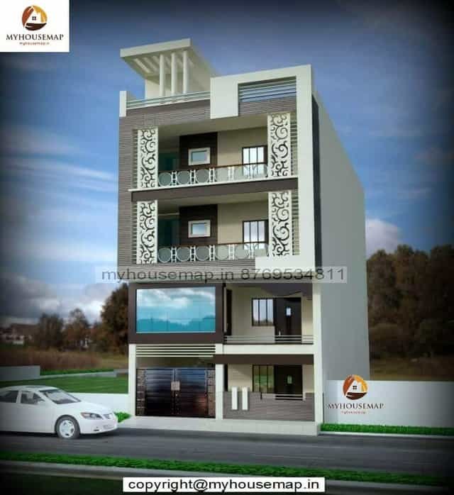 new model house front elevation