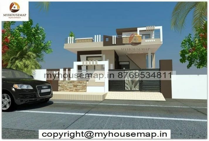single floor house front elevation designs