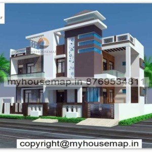 two floor house elevation designs