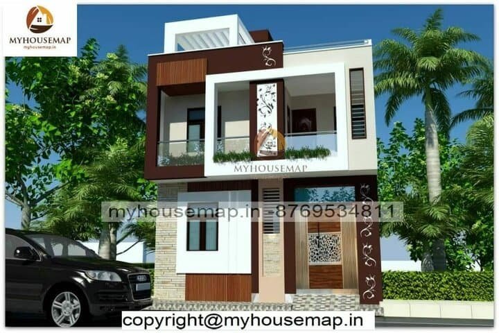2 floor simple home elevation design