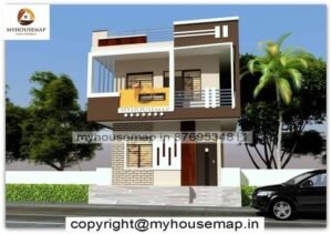 front modern normal house