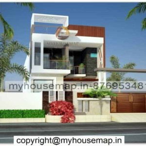 duplex elevation design modern