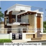 best elevation for g+1 house modern