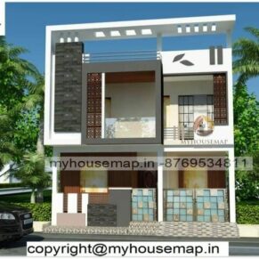 3d front elevation double floor