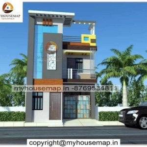 3d front elevation small house