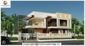 Front elevation contemporary house design