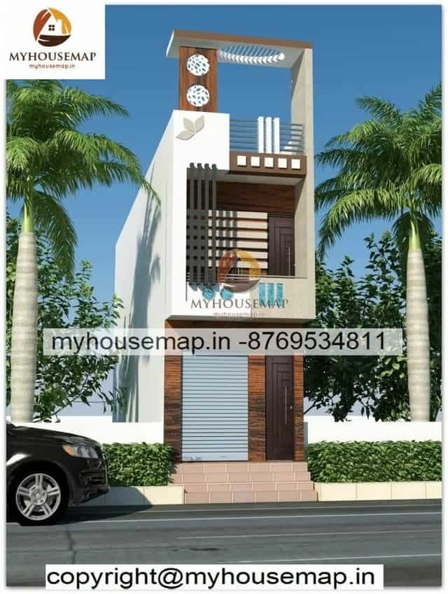 Front elevation small house 10×23