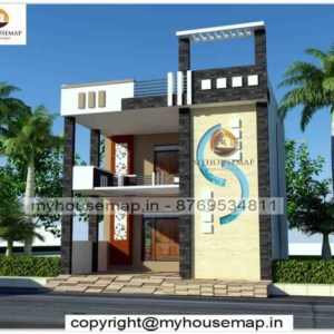 House Front elevation design indian style