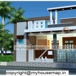 1 floor indian house elevation design