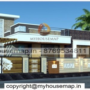 House elevation single floor design