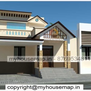 House elevation traditional style