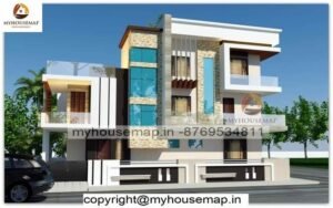 Indian style house elevation design