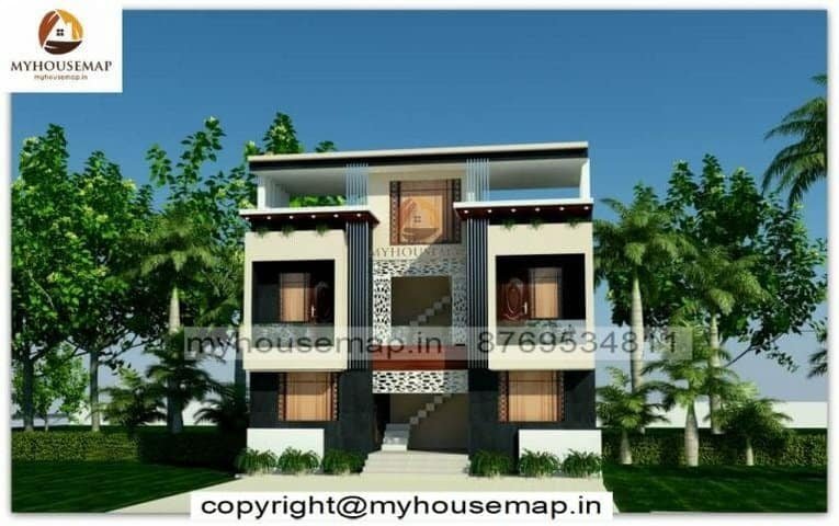 Indian style house front elevation designIndian style house front elevation design
