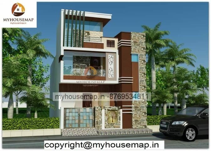 Latest small house front elevation design