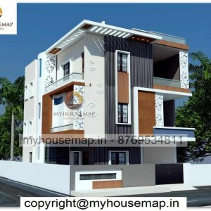 Simple 3 floor home elevation