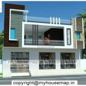 double story house front elevation design