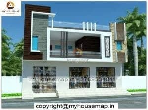 double story house front elevation design