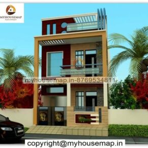 duplex front elevation normal house