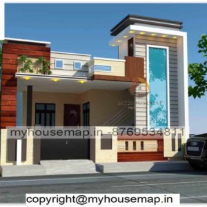 front elevation design single floor