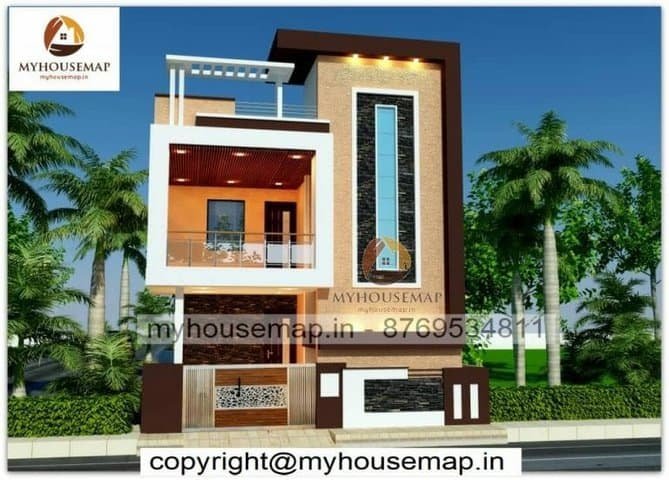 home elevation 2 floor design