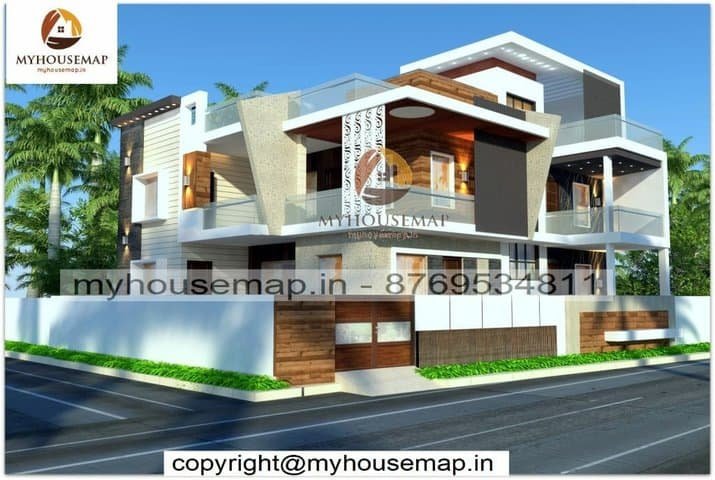 home elevation double floor design