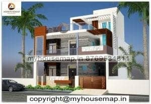 indian modern style home elevation