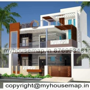 indian modern style home elevation