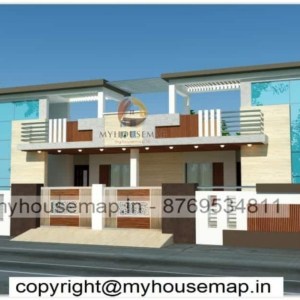 single story home elevation design