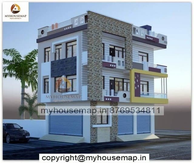 front house commercial elevation