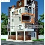 4 floor apartment building elevation latest