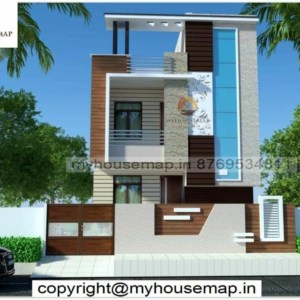 indian home elevation design photo