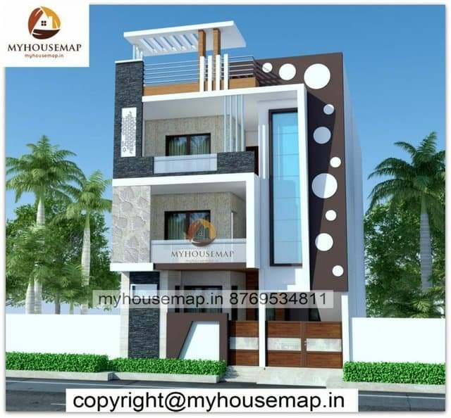 small house front design in village