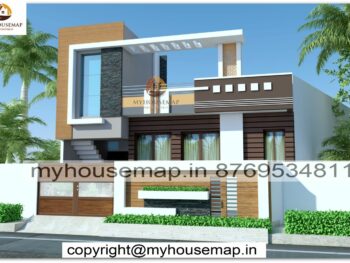 image of home front design ground floor and latest front look with modern color